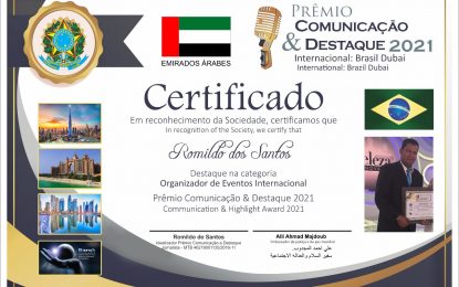 Premio Comunicação & destaque Internacional Brasil / Dubai – Pacotes para Dubai disponíveis