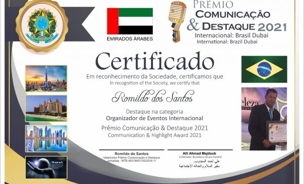 Premio Comunicação & destaque Internacional Brasil / Dubai – Pacotes para Dubai disponíveis